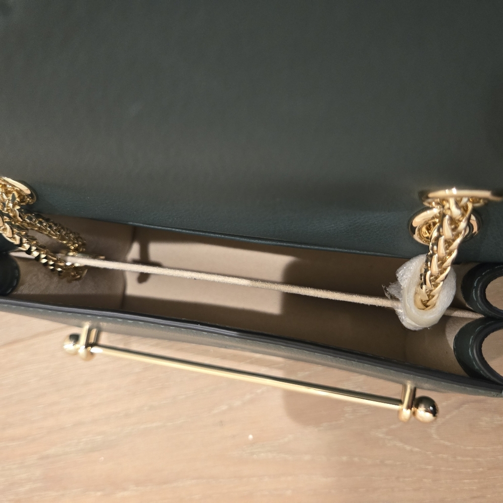 Strathberry East/West Mini in Bottle Green - Picture 12 of 16